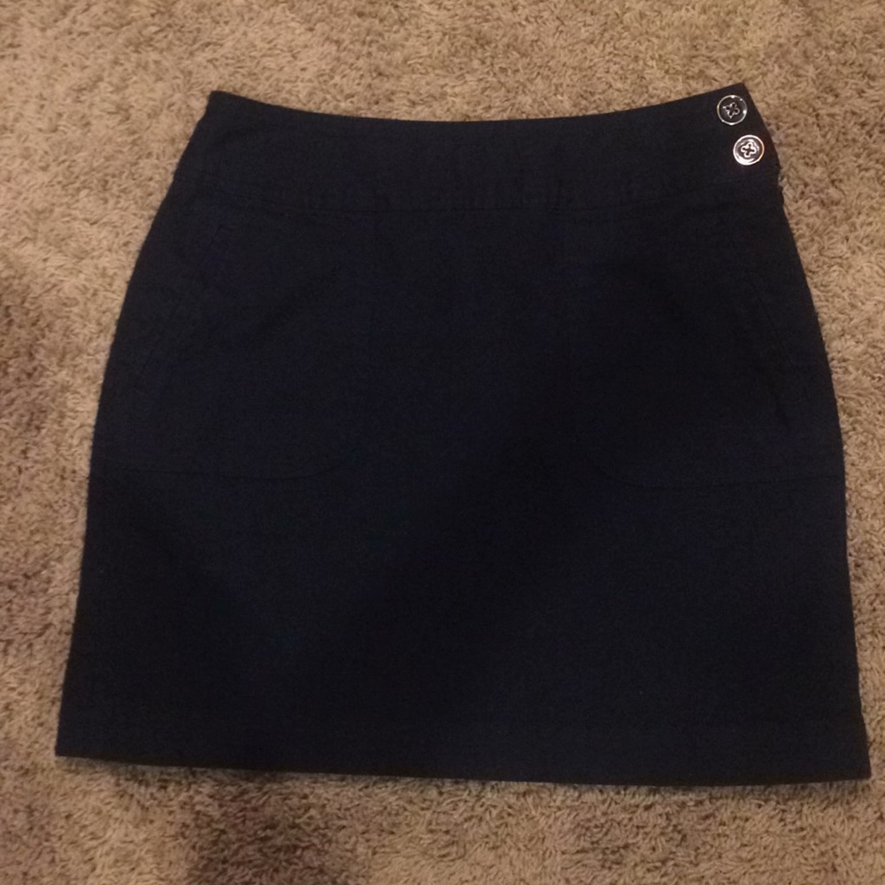 Banana Republic Navy A-line mini skirt